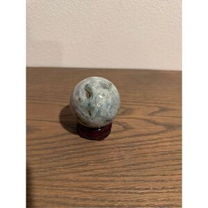 Moss agate sphere crystal natural gemstone